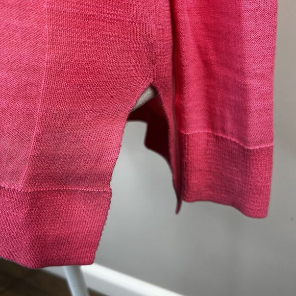 Vineyard Vines Pink Scoop Neck Pull Over Sweater XS Thin Weight Cotton - Picture 6 of 10